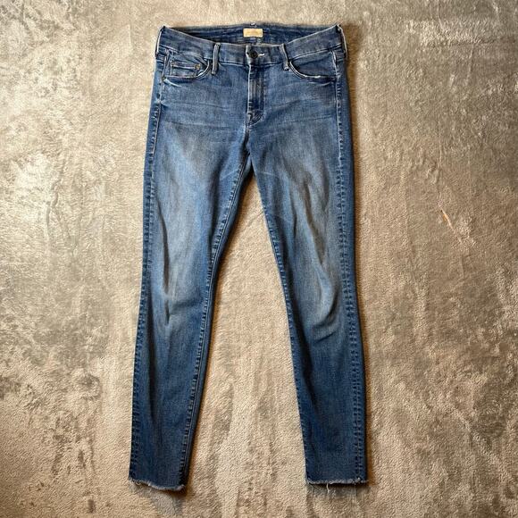 Mother The Looker Ankle Fray in Fingerprints and Muddy Feet Size 27 - Picture 1 of 9